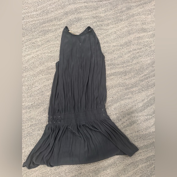 Ramy Brook Lace-Up Drop Waist "Kiara" Dress size xs - grayish black - Picture 4 of 6